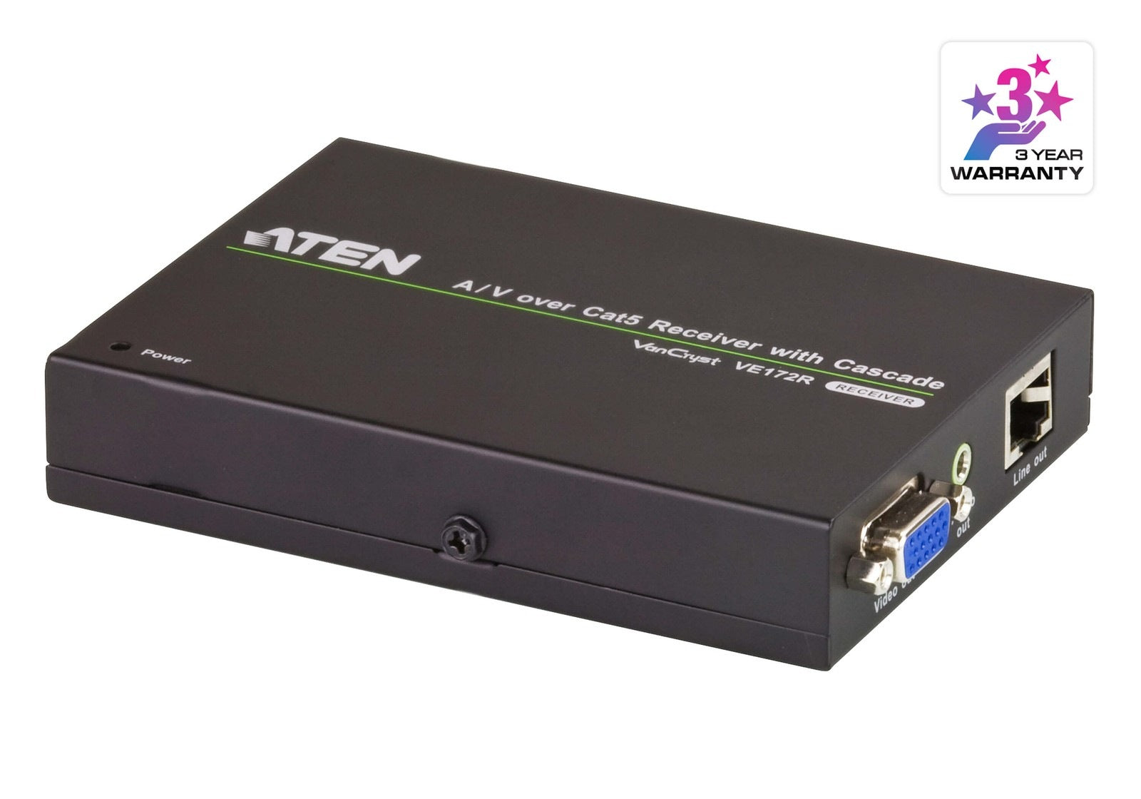 Aten A/V Over Cat 5 Receiver with Cascade for VS1204T/1208T. Cascade up to 10 level LS