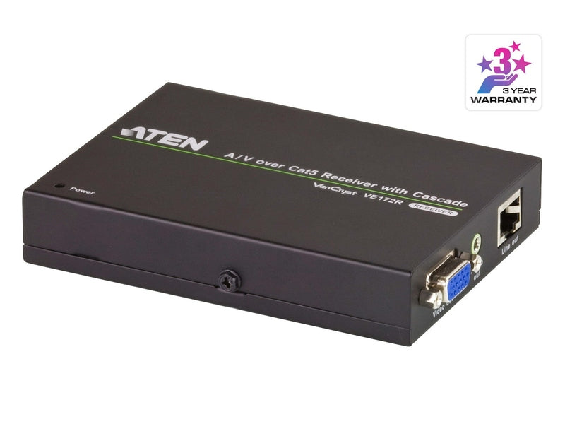 Aten A/V Over Cat 5 Receiver with Cascade for VS1204T/1208T. Cascade up to 10 level LS