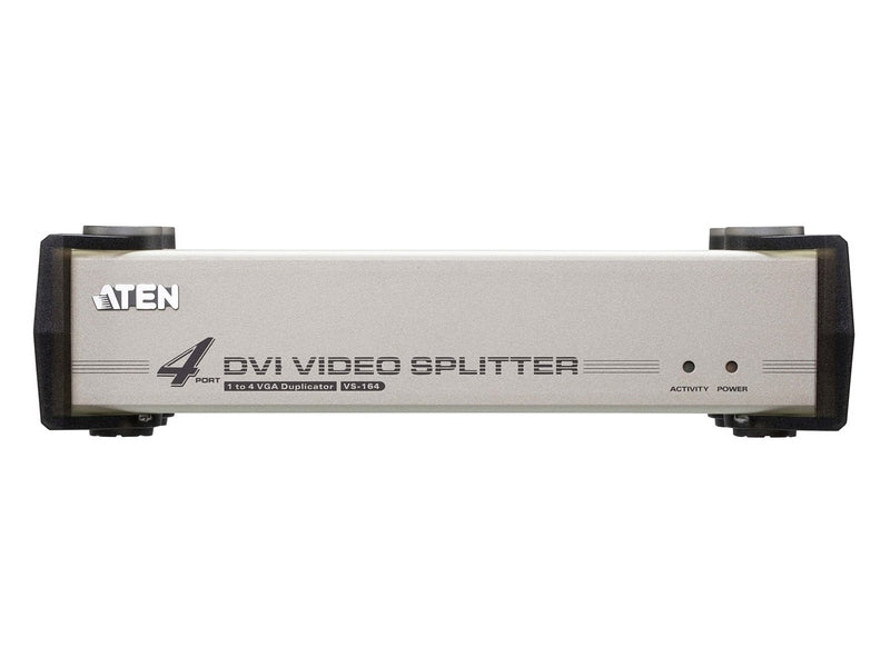Aten Video Splitter 4 Port DVI Video Splitter w/ Audio 1920x1200@60Hz, Cascadable to 3 Levels Up to 64 Outputs