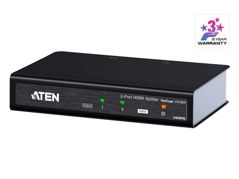 Aten Video Splitter 2 Port HDMI 4K Splitter 340MHz, Ultra HD 4kx2k & 1080p Full HD