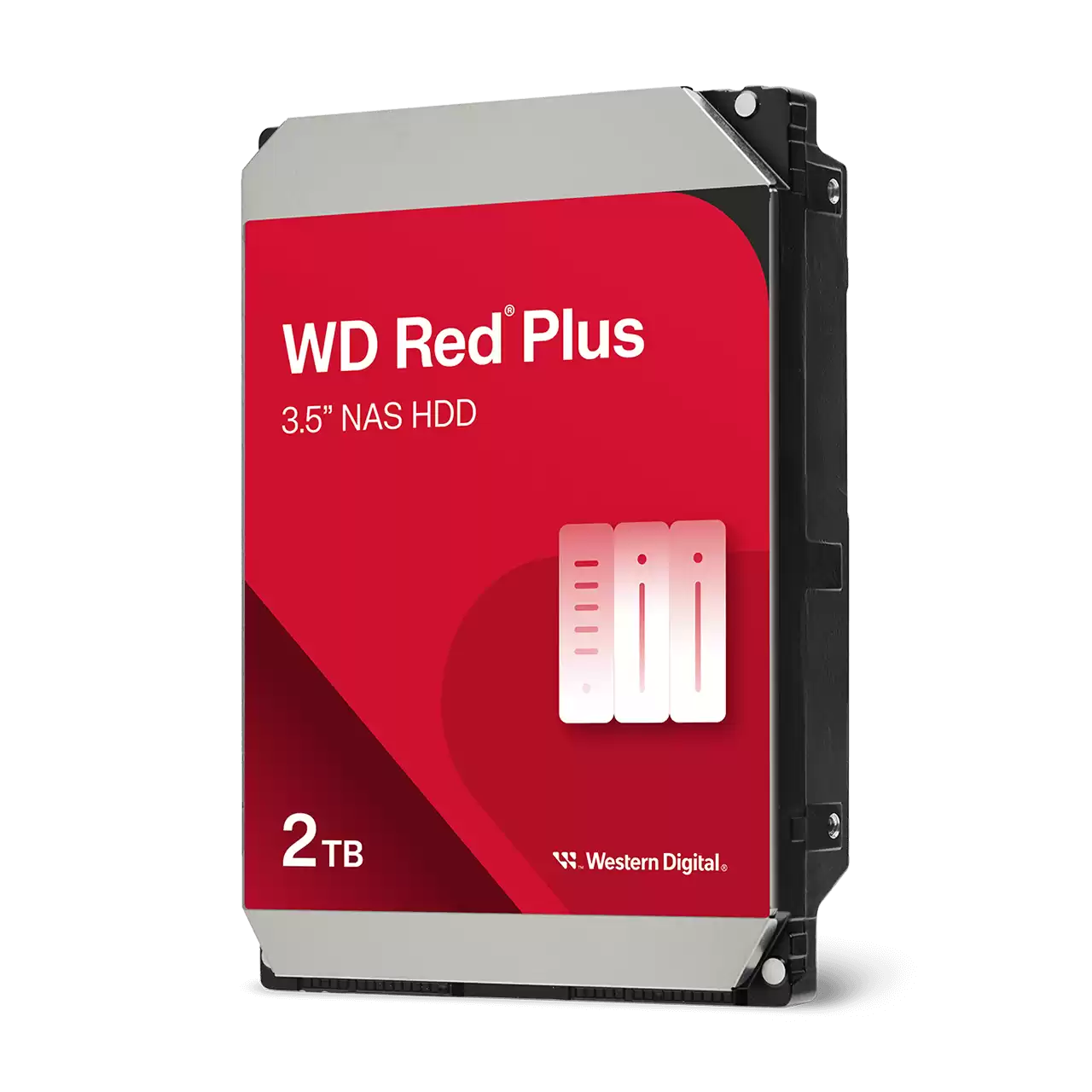 WD Red Plus 2TB 3.5" NAS HDD SATA3 5400RPM 64MB