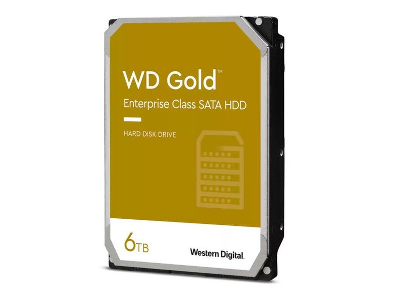 WD Gold 6TB 3.5" SATA 6Gb/s 512e 7200RPM Enterprise Hard Drive