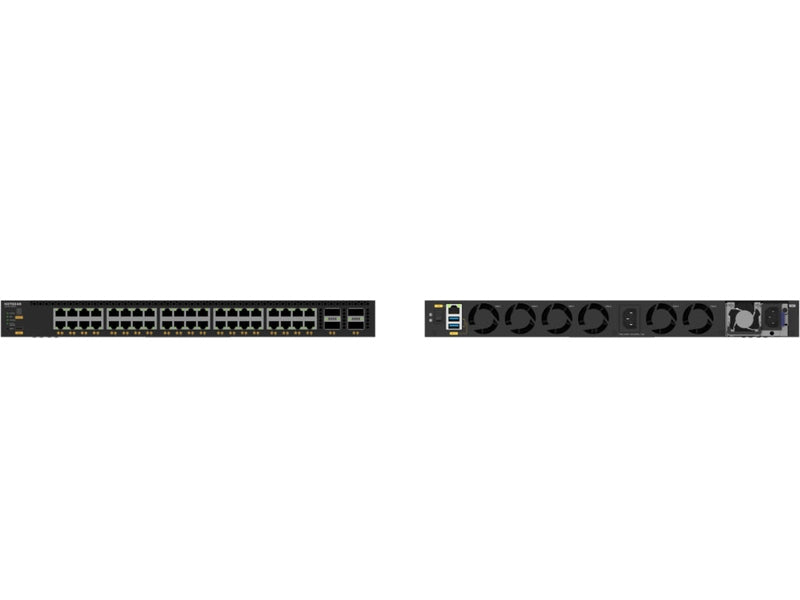 Netgear 44-port Stackable Layer 3 Fully Managed Switch with 40 x 10G/Multi-gig PoE++ & 4 x 100GBASE-X QSFP28