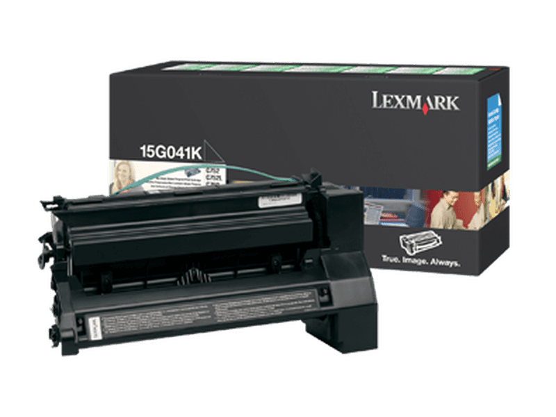 Lexmark 15G041K BLACK PREBATE TONER YIELD 6000 PAGES FOR C752 760 762