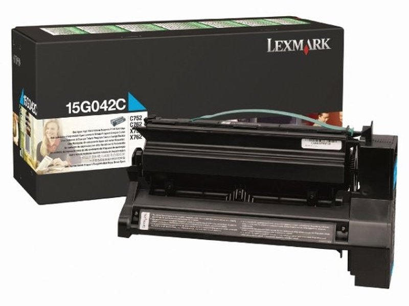 Lexmark 15G042C CYAN PREBATE TONER YIELD15000 PAGES FOR C752 760 762