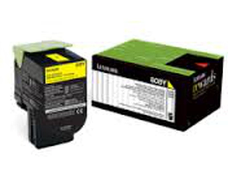 Lexmark 808XYE YELLOW EXTRA HIGH YIELD CORPORATE TONER CARTRIDGE 4K CX510