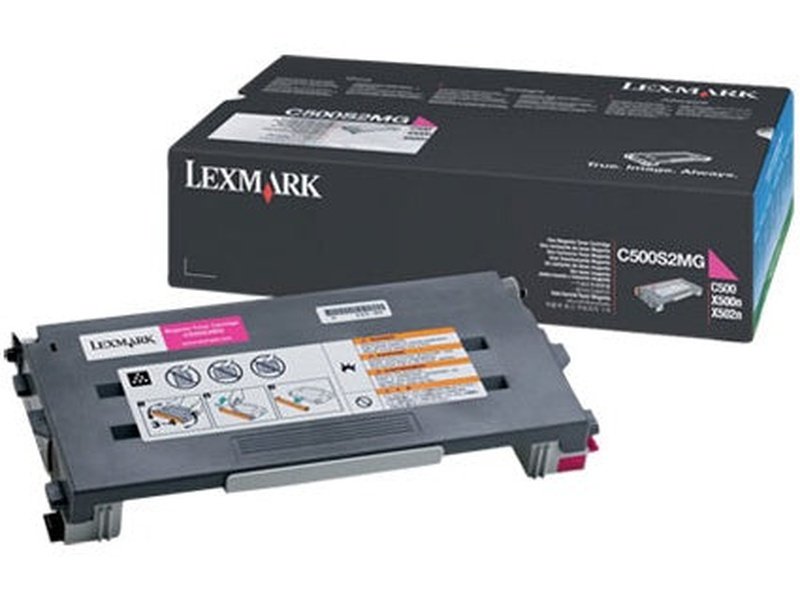 Lexmark C500S2MG MAGENTA TONER YIELD 1500 PAGES FOR C500 X500 X502N