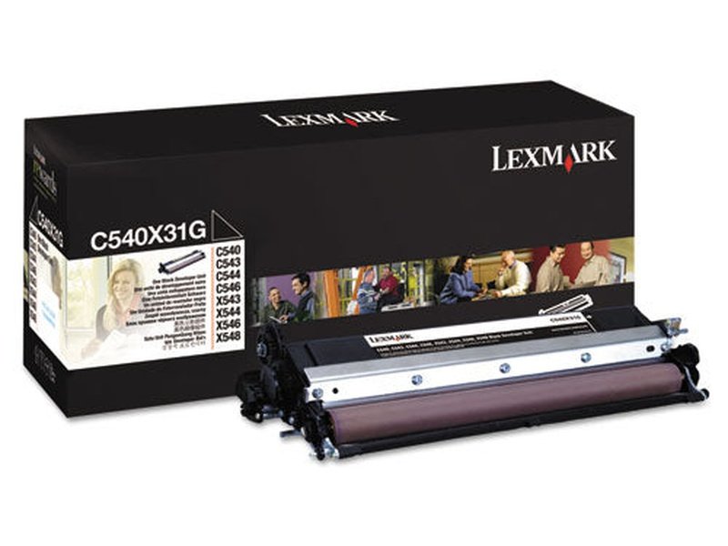 Lexmark C540X31G BLACK DEVELOPER UNIT YIELD 30K PAGES FOR C54X X54X