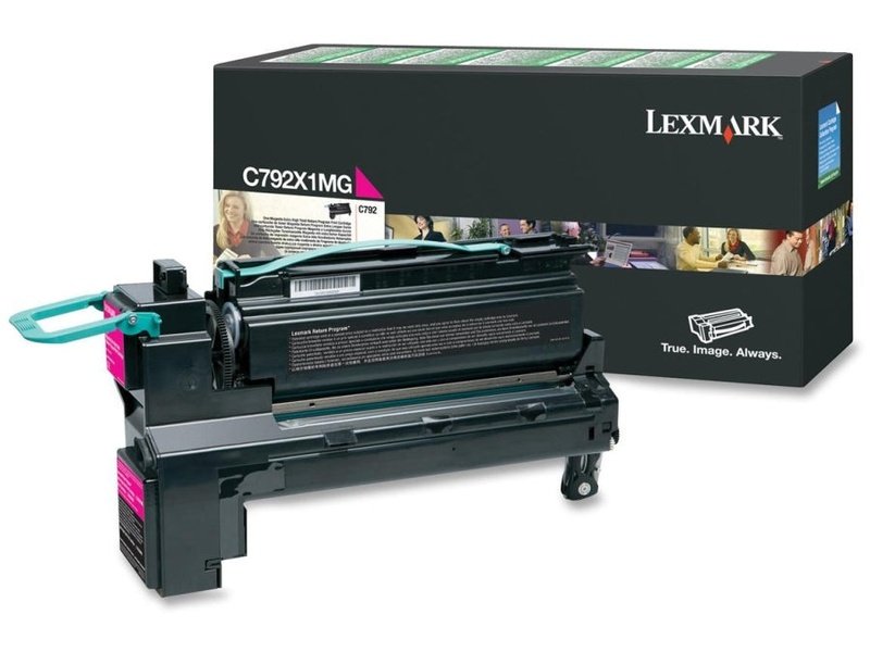 Lexmark C792X1MG MAGENTA PREBATE TONER YIELD 20000 PAGES C792
