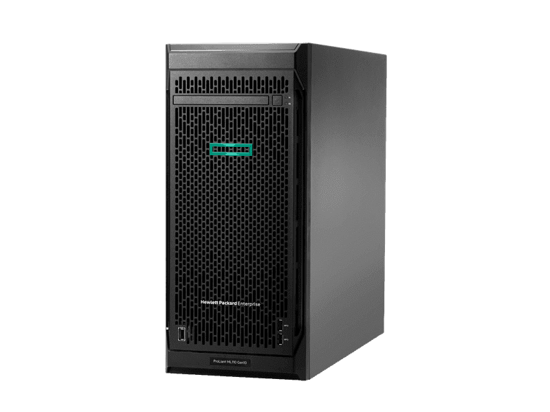 HPE ProLiant ML110 Gen10 4210R 2.4 GHz 10-Core 1P 16GB-R P408i-p 8SFF 800W RPS Server