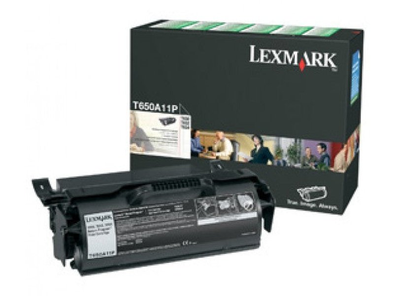 Lexmark T650A11P BLACK PREBATE TONER YIELD 7000 PAGES FOR T650 T652 T654
