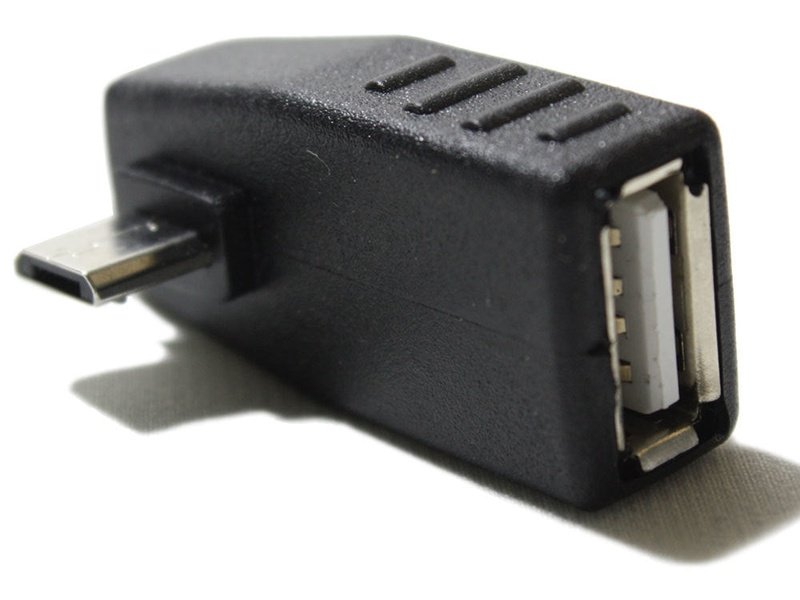 USB 2.0 Female to Micro USB Male Adapter Left Side