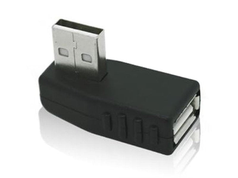USB 2.0 Male to USB 2.0 Female Adapter Left Angle