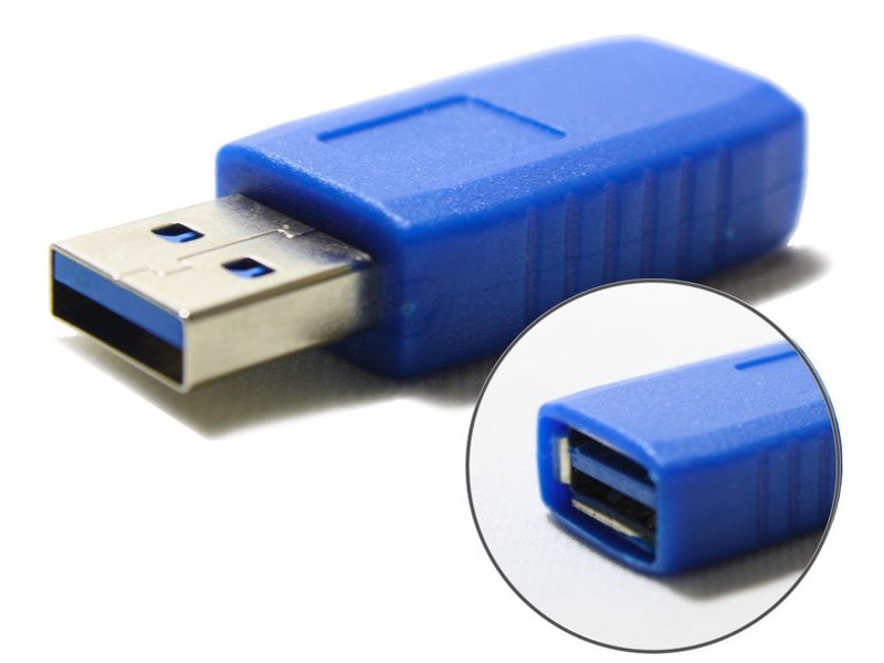 USB 3.0 Type A Male to A Female Adapter