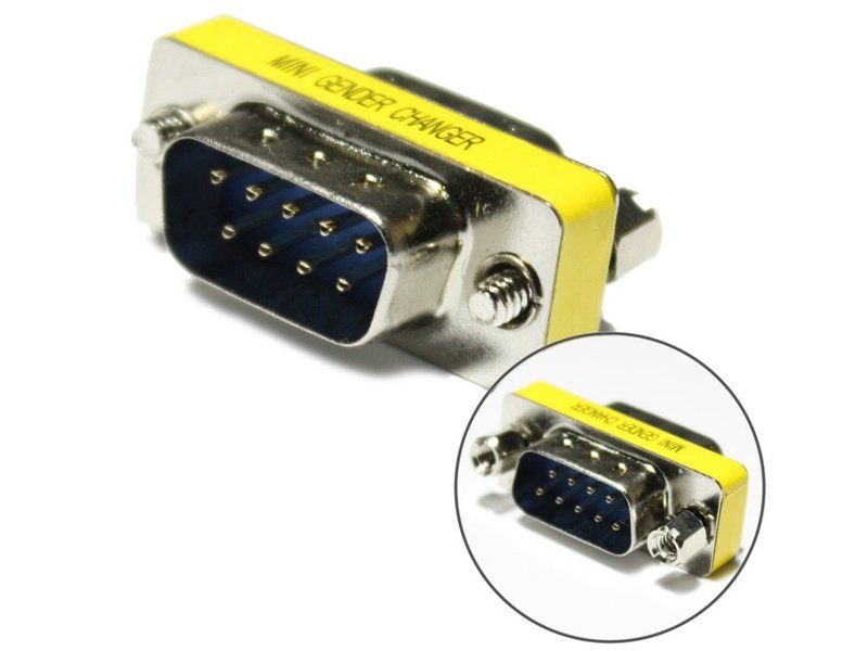 Serial RS232 DB9 Male to Male Adapter