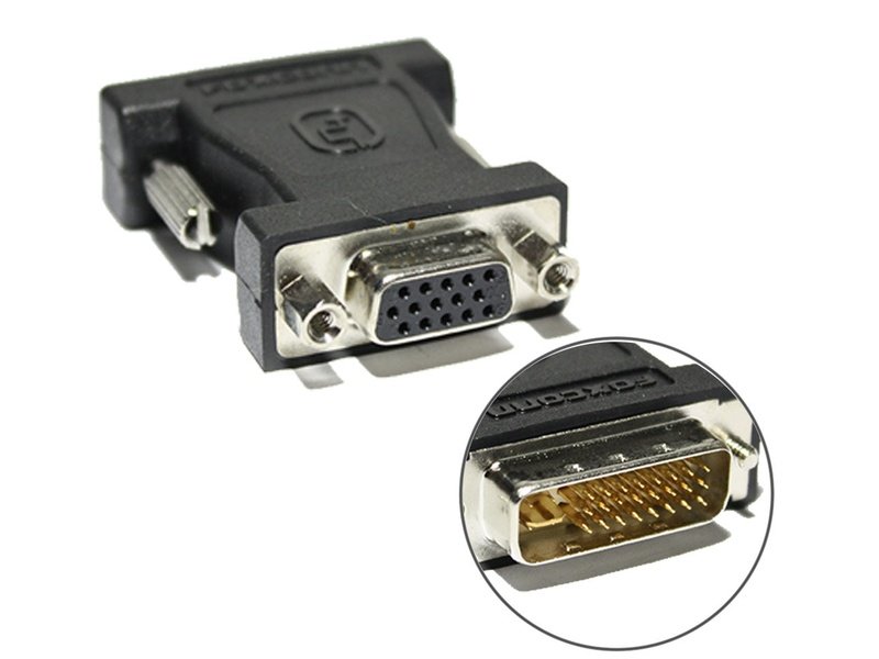 DVI-I Dual Link Male to VGA Female Adapter