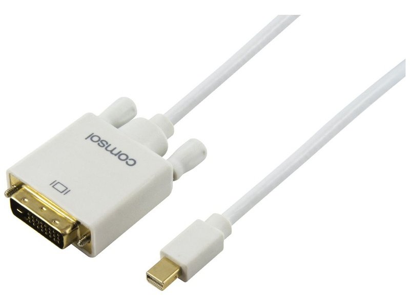 Comsol 2mtr Mini DisplayPort Male to DVI-D Single Link Male Cable