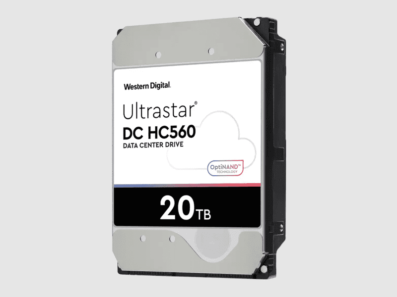 WD Ultrastar DC HC560 20TB 3.5" SATA 512e/4Kn 7200RPM Enterprise Hard Drive