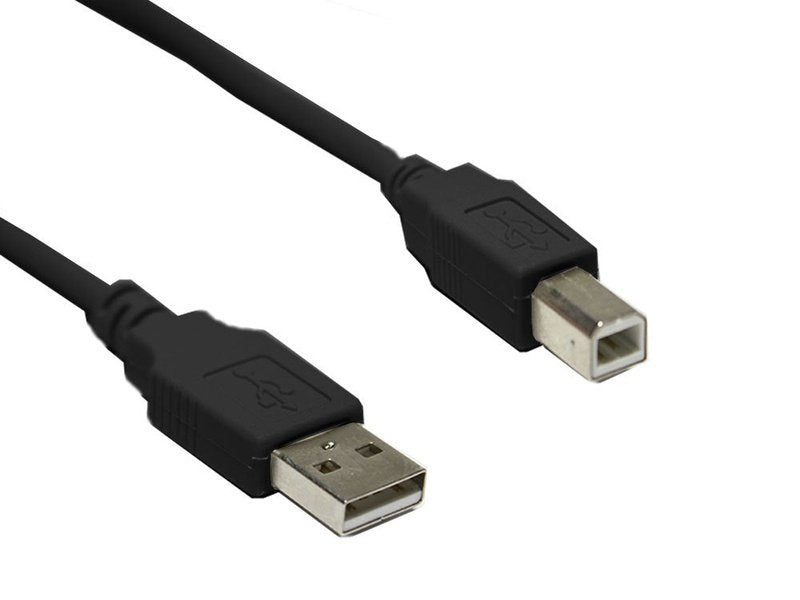 USB 2.0 AM to BM Printer Cable 1.8m - Black