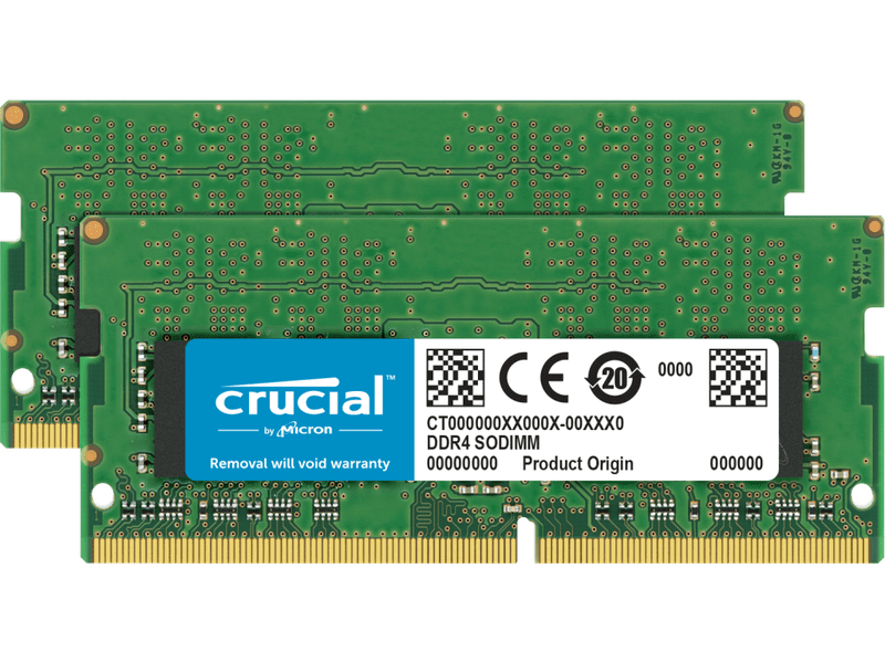 Crucial DDR4 64GB KIT 2X32GB SODIMM 3200Mhz PC-21300 1.2V CL19 Memory
