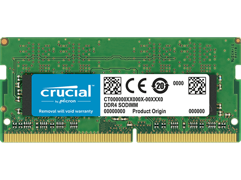 Crucial DDR4 SODIMM PC19200-8GB 2400Mhz Single Rank CL17 Memory