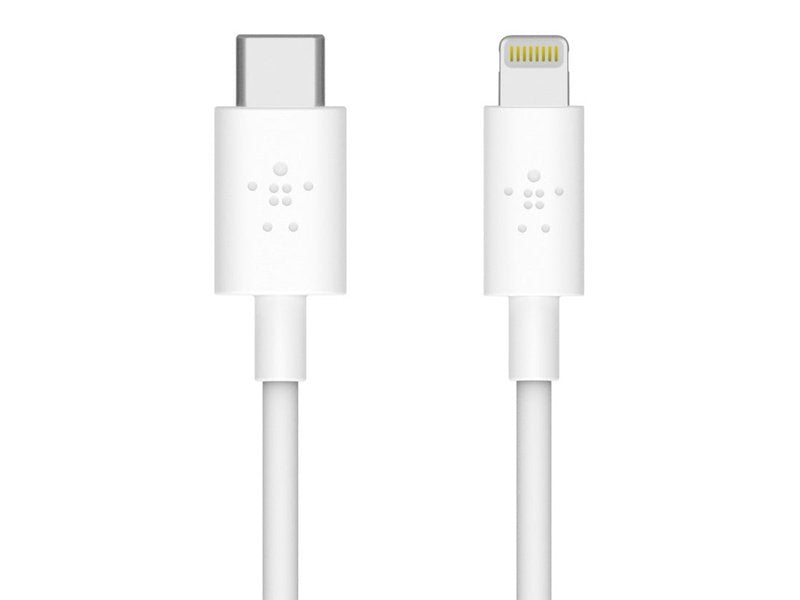 Belkin Boost Charge USB-C Cable with Lightning Connector - White