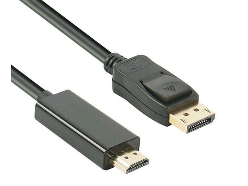 DisplayPort Male to HDMI Male Cable 1.8m