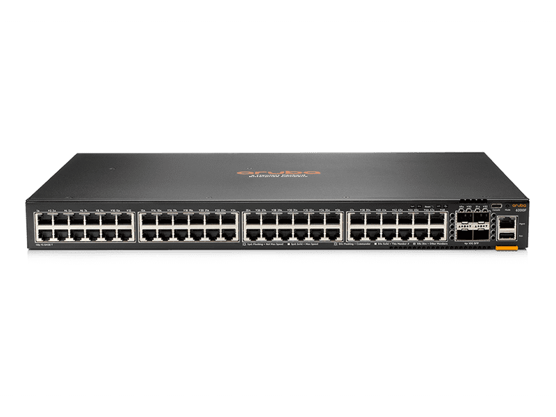 HPE Aruba 6200F 48G Class4 PoE 4SFP+ 370W Switch