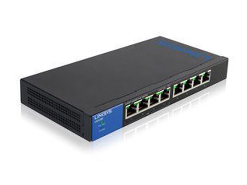 Linksys LGS108P-AU 8-Port Gigabit Unmanaged Switch, PoE+