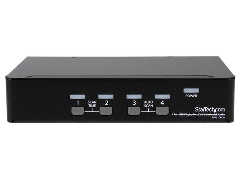 StarTech 4 Port USB DisplayPort KVM Switch with Audio