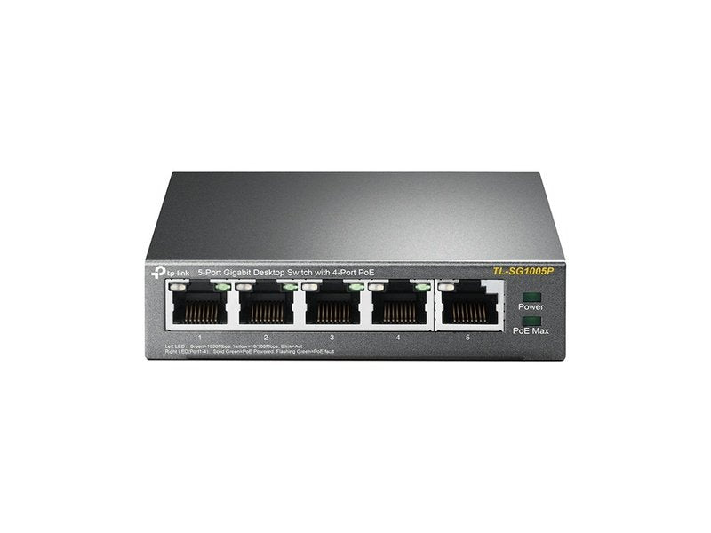 TP-Link TL-SG1005P 5-Port Gigabit Desktop Switch with 4-Port PoE