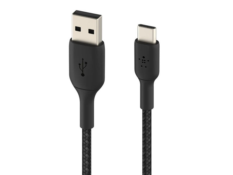 Belkin Boost Charge 2m USB-A to USB-C Braided Cable - Black