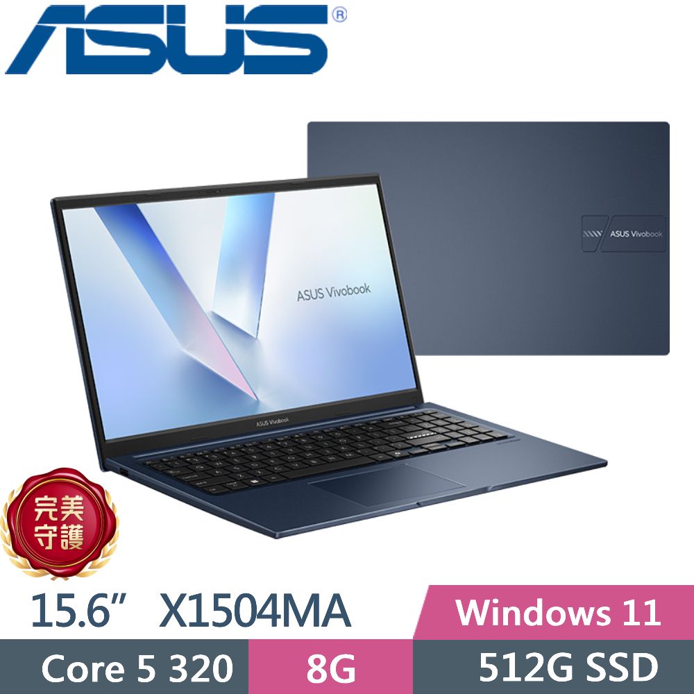 ASUS Vivobook 15 X1504MA-BQ579W Intel Core 5 315 16GB Windows 11 Home Laptop