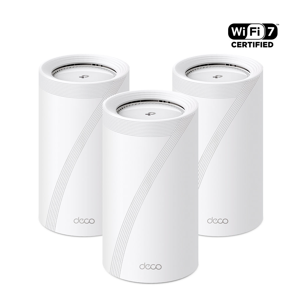 TP-Link Deco BE85 3-pack BE22000 Tri-Band Whole Home Mesh Wi-Fi 7 System WIFI7