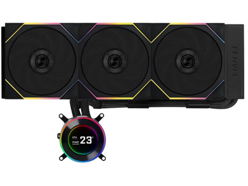 Lian Li Hydroshift II LCD-C 360TL 360mm RGB AIO CPU Cooler - Black GHS2LCD36TB