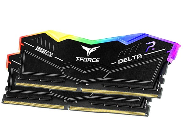 Team Group T-Force Delta RGB DDR5 32GB (2x16GB) 6400MHz CL40 RAM - Black, INTEL XMP 3.0, AMD EXPO Ready