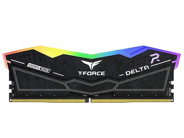Team Group T-Force Delta RGB DDR5 32GB (2x16GB) 6400MHz CL40 RAM - Black, INTEL XMP 3.0, AMD EXPO Ready
