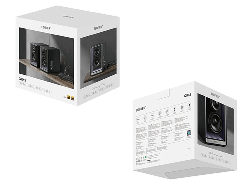 Edifier QR65 Bluetooth Desktop Active Monitor with GaN Charger - Black