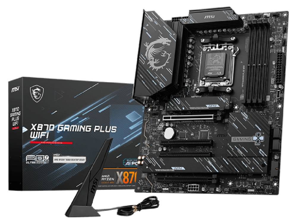 MSI X870 GAMING PLUS WIFI AM5 DDR5 ATX motherboard