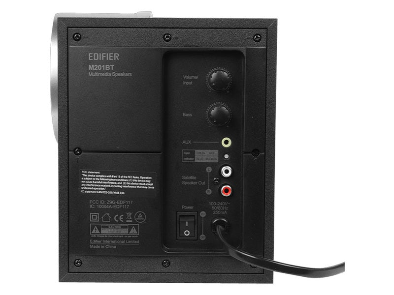 Edifier M201BT Bluetooth 18W Multimedia Computer Speaker System - Black