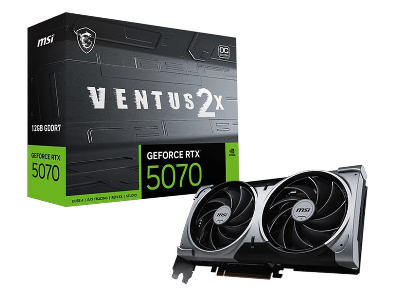 MSI GeForce RTX 5070 12G VENTUS 2X OC Graphics Card