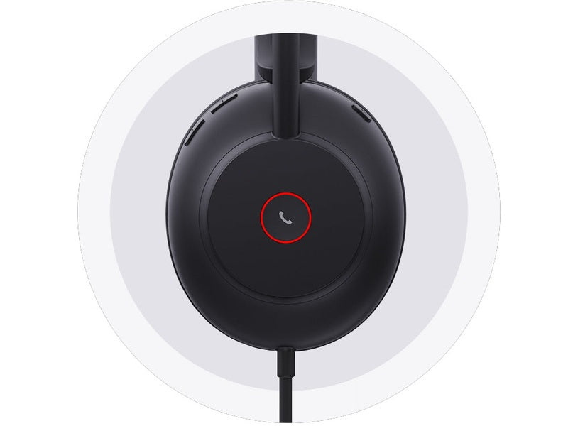 Yealink Wired UH37 MS Mono Headset, Noise Cancelling Mic, Leather Cushion, C to A Adapter