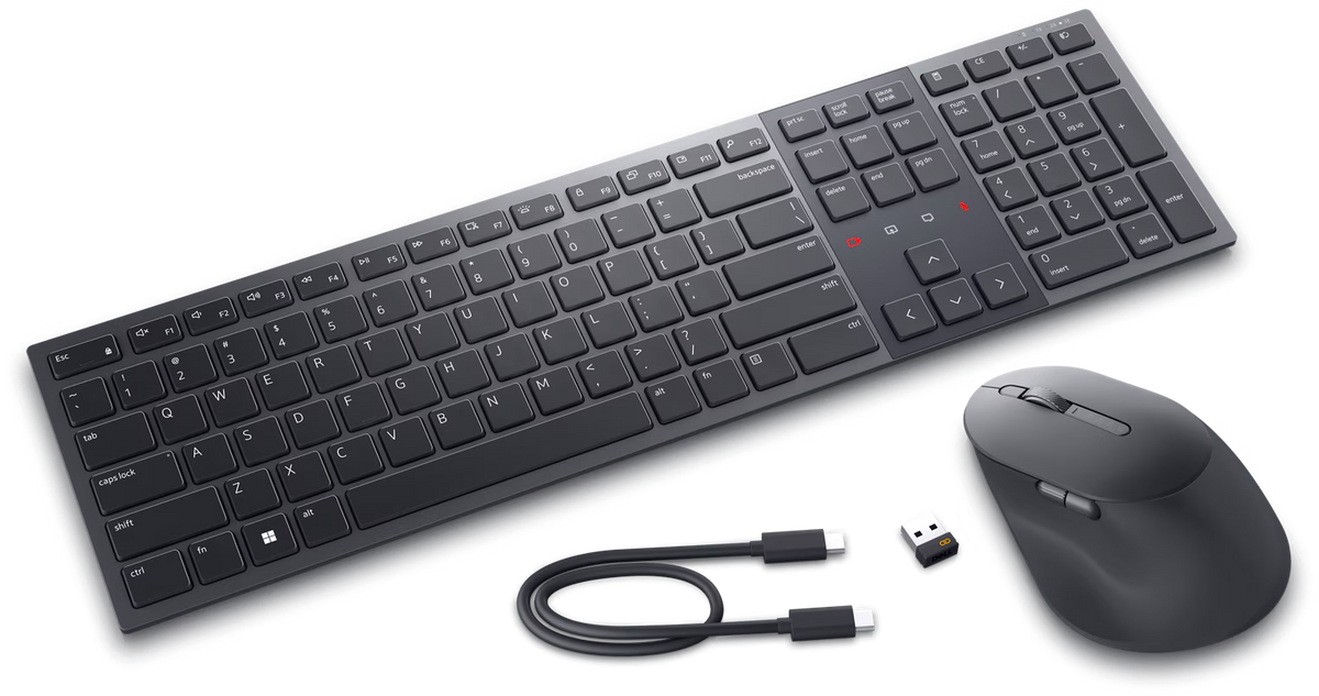 Dell KM900 Pro Premium Rechargeable Keyboard and Mouse - Graphite
