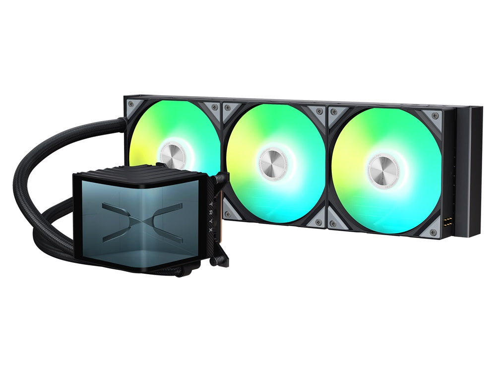 TRYX Panorama ARGB 360mm All-in-One Liquid CPU Cooler - Black
