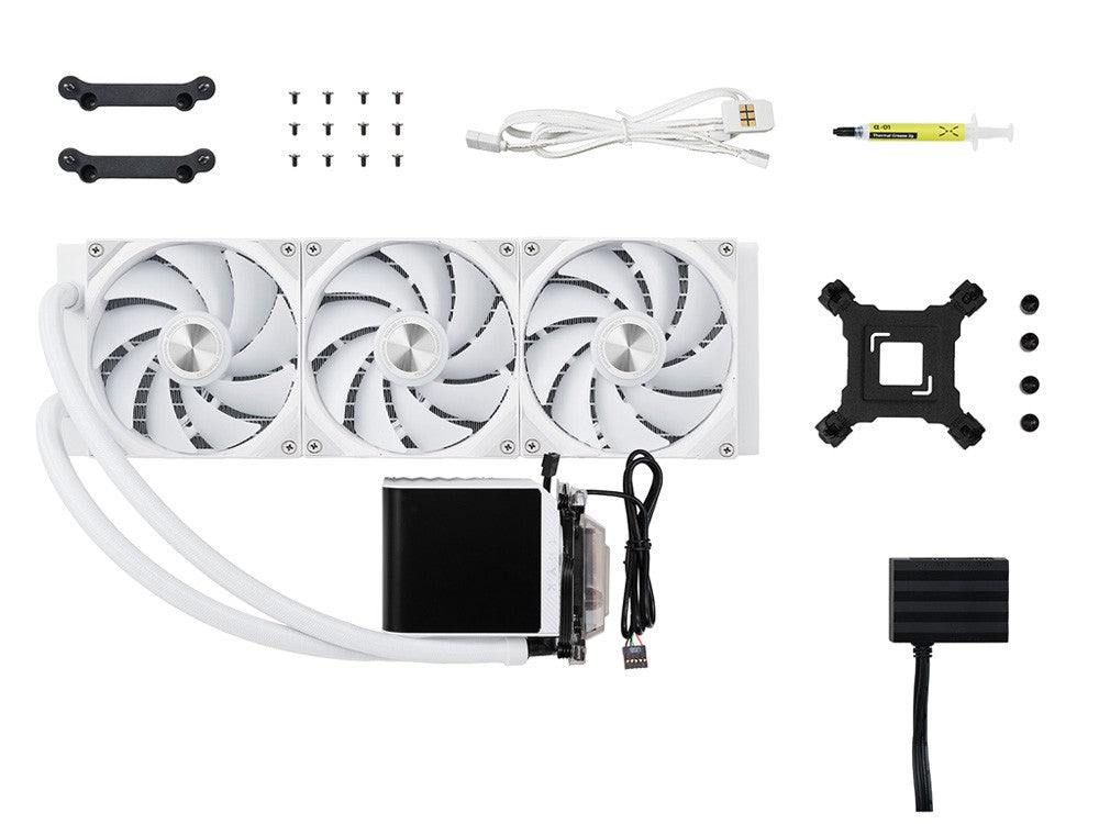 TRYX Panorama ARGB 360mm All-in-One Liquid CPU Cooler - White