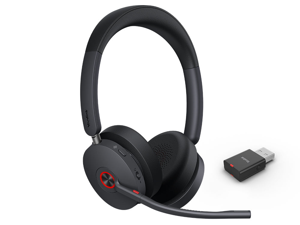 Yealink WH68 Dual Teams DECT & Bluetooth Wireless Technology, 4-Mic Hybrid ANC, 4-Mic Noise Cancellation, All-Day-Wearing Comfort