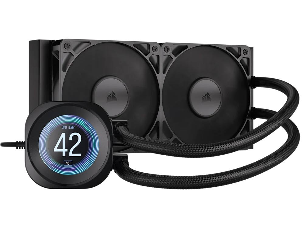 Corsair NAUTILUS 240 RS LCD Liquid CPU Cooler - Black