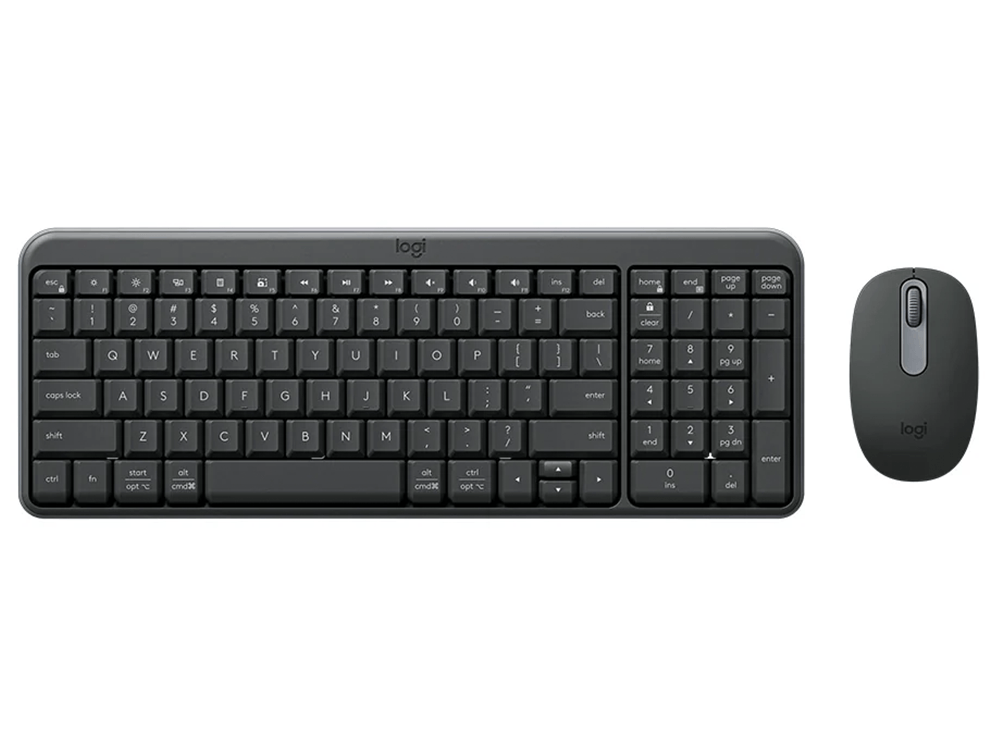 Logitech MK250 Compact Wireless Keyboard & Mouse Combo - Graphite