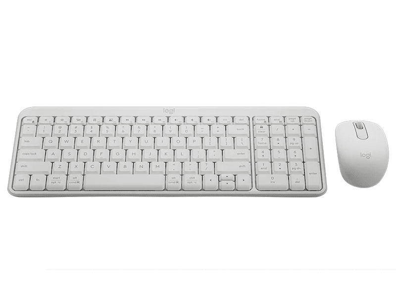 Logitech MK250 Compact Wireless Keyboard & Mouse Combo - White