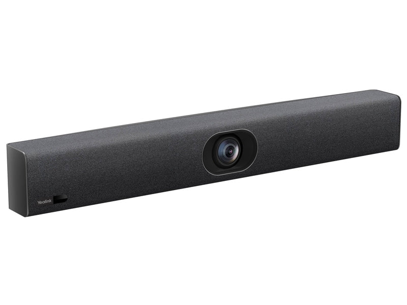Yealink UVC40-E2 all-in-one USB video bar, for small/huddle rooms, 4K ultra-HD, AI-powered, integrated 8-microphone, plug-and-play
